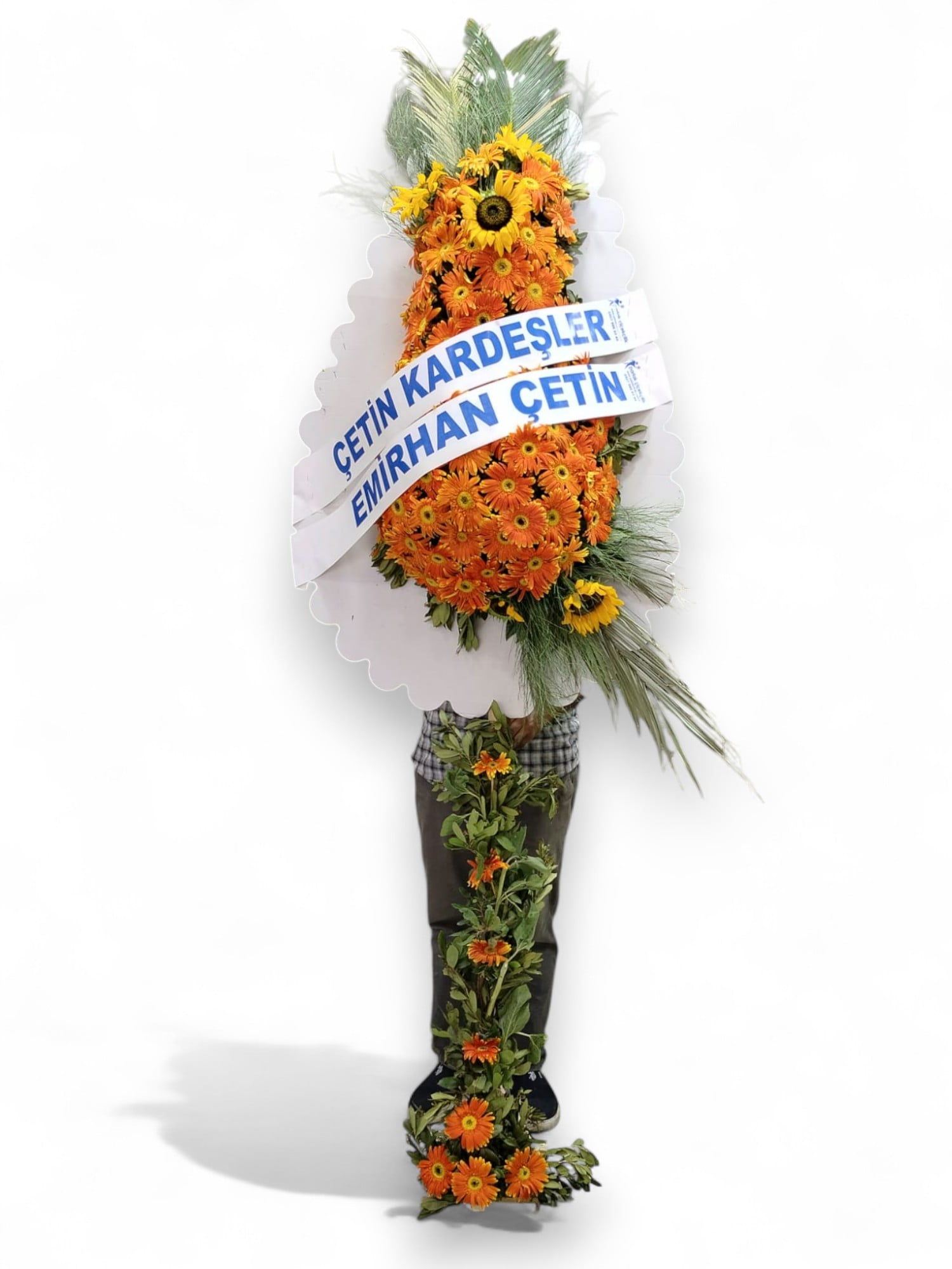 Gsterili Turuncu Gerbera Al Dn elenk
