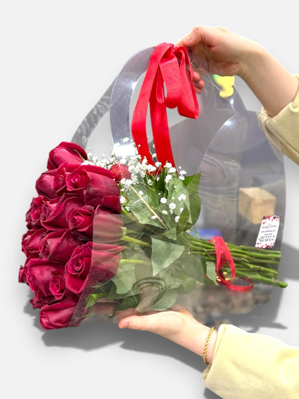 Premium �anta ��erisinde 21 Adet G�l Buketi